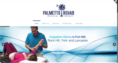 Desktop Screenshot of palmettorehabpt.com