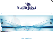 Tablet Screenshot of palmettorehabpt.com